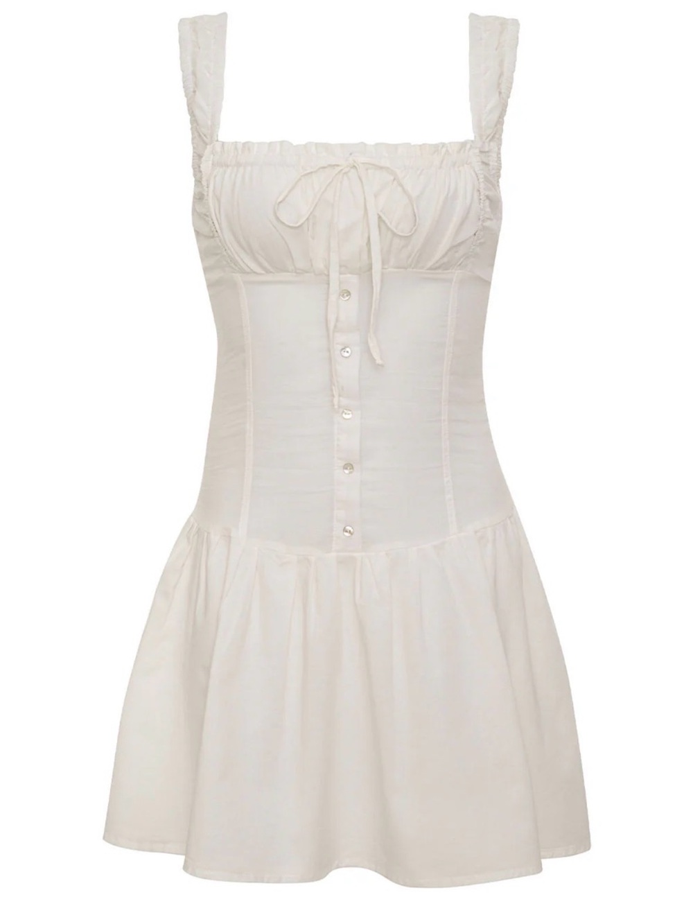 Frankie’s Bikinis Christa Mini Dress - White Size L - Picture 4 of 11